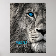 Sucesso Minha Única Poster de Cotação Motivacional