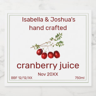 Suco de Cranberry Caseiro com amor