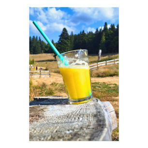Suco de Laranja ao Ar Livre – Fotografia da Flores