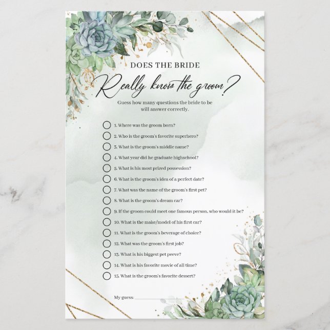 Suculentas Será que a Noiva Realmente Conhece o No (Frente)