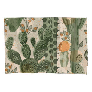 Suculentes verdes, flores laranja, papel de parede