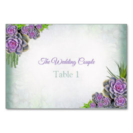 Sucultivos tons de verde marinho, cartões de Mesa