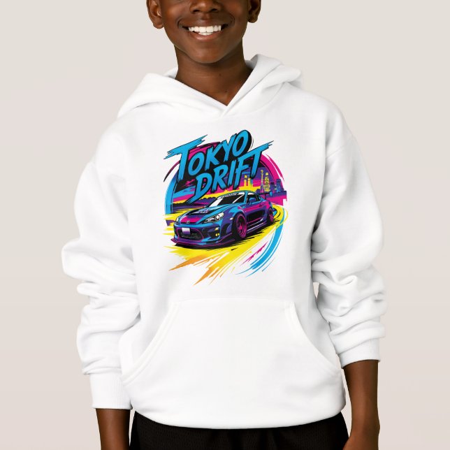 Sudadera con capucha de niños Tokyo Drift  (Frente)
