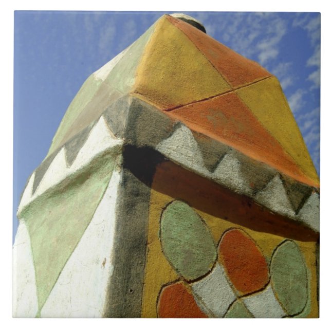 Sudão, Norte (Núbia), Telhado decorado (Frente)