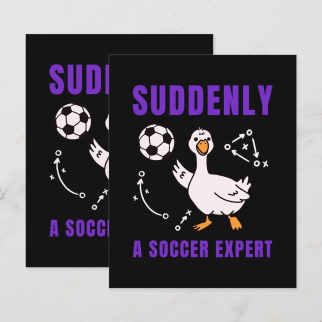 Suddenly a soccer expert (Frente/Verso)
