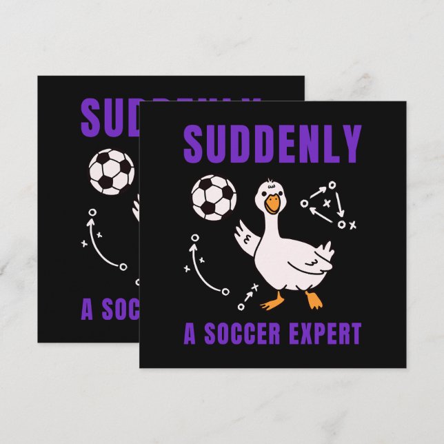 Suddenly a soccer expert (Frente/Verso)