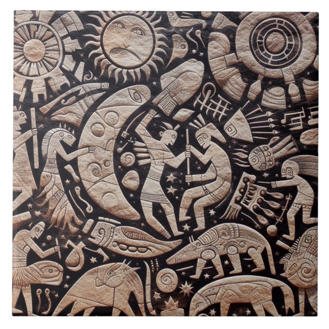 Sudoeste de Petrogliph Design Moon Dança (Frente)