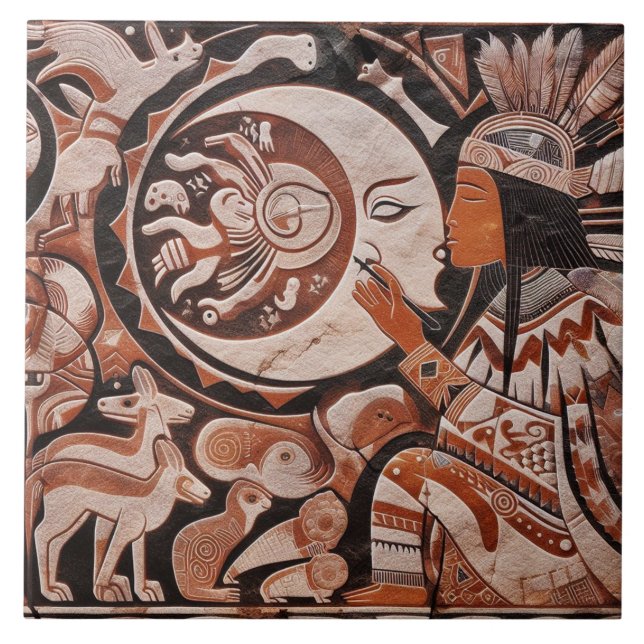 Sudoeste de Petrogliph Design Moon Dança (Frente)