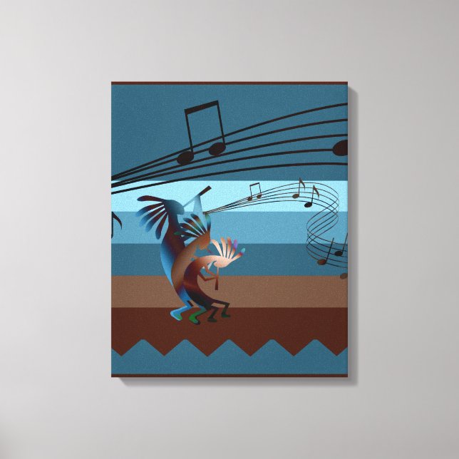 Sudoeste Kokopelli Music 20s Canvas (Frente)