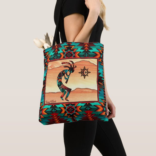 Sudoeste Kokopelli Tote Bag (Close Up)