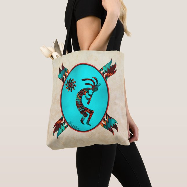 Sudoeste Kokopelli Tote Bag (Close Up)