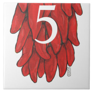 Sudoeste Vermelho Chile Chili Ristra Pequeno Botã