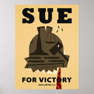 "Sue para poster da vitória"