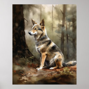 Sueco Vallhund Dog Art Impressão