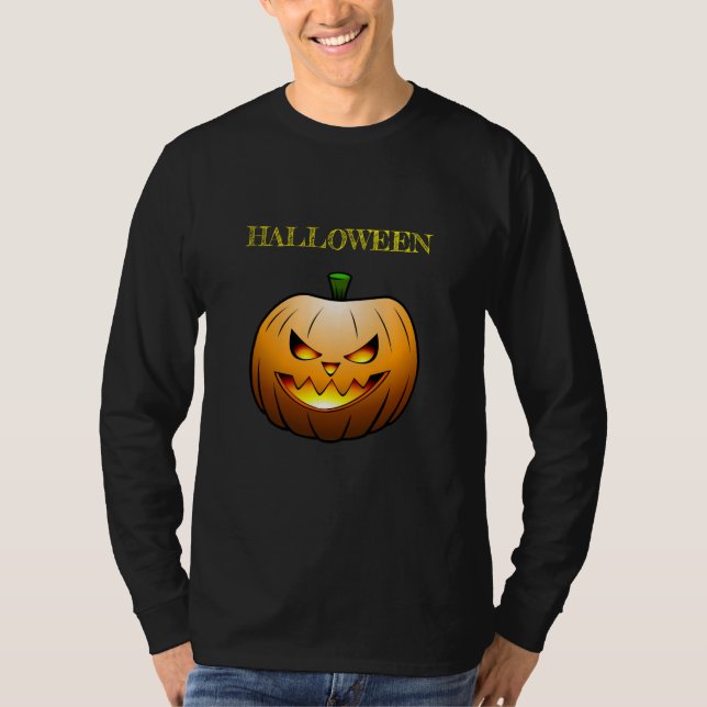Suéter de Abóbora de Halloween (Frente)