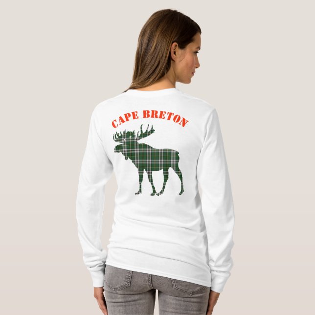 Suéter de Cape Breton Mose de Tartan personalizáve (Parte Traseira Completa)