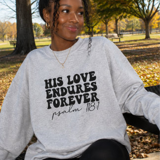 Suéter de Crewneck Confortável e de Base Cristã 'S