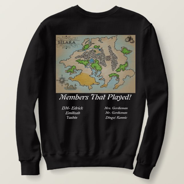 Suéter de D&D!  (Verso do Design)