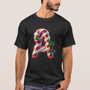 Suéter De Design De Azevinho De Letra A De Cana De