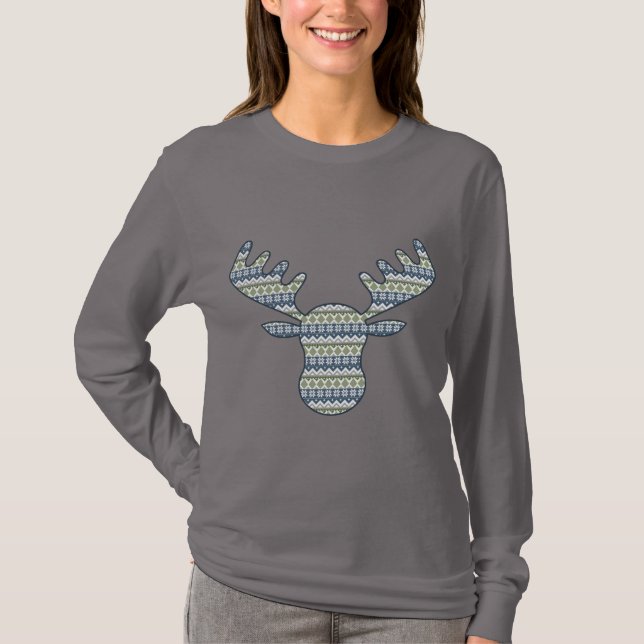 Suéter de Inverno Camisa Feminina (Frente)