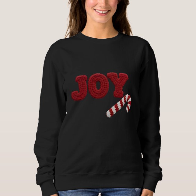 Suéter de Natal Crochet Cozy Joy (Frente)