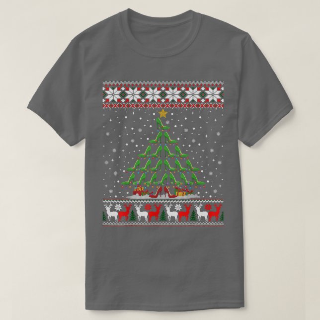Suéter de Natal de Altura Alta Árvore Feia de Nata (Frente do Design)