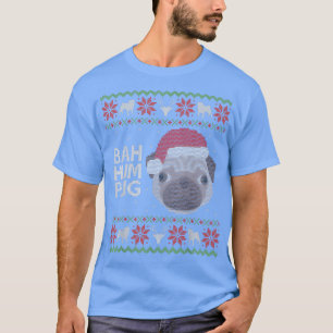 Suéter De Natal Engraçado Bah Hum Pug Engraçado Ca