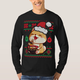 Suéter de Natal Feio, Anime Kawaii Shiba Inu Eati