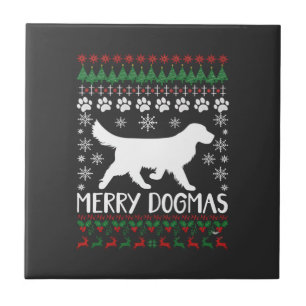 Suéter De Natal Feio Com Floco De Neve De Cachorro