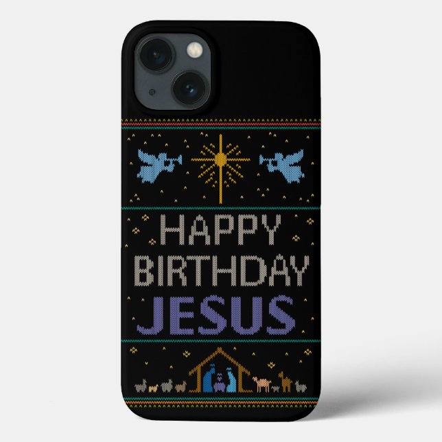 Suéter de Natal Feio - Feliz Aniversário, Jesus Pu (Verso)