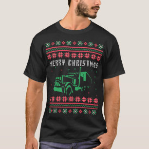 Suéter de Natal Feio Semi Truck