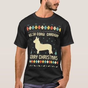 Suéter de Natal Feio Welsh Corgi Cardigan