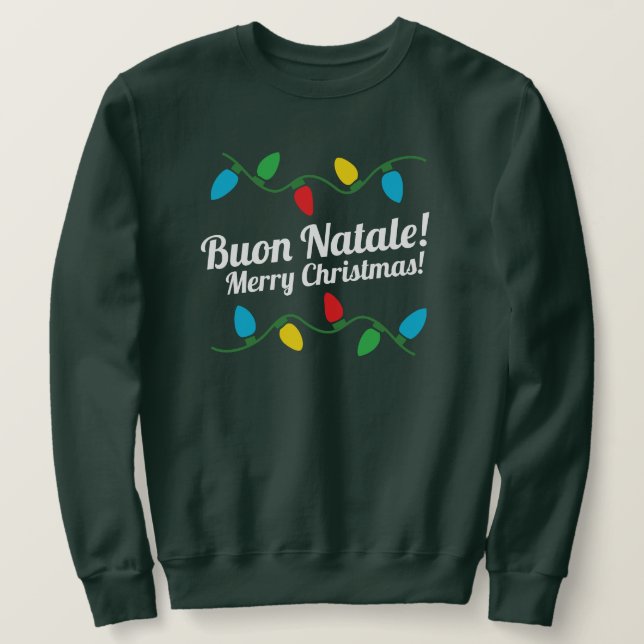 Suéter de Natal Italiano (Frente do Design)