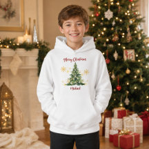 Suéter de Natal Personalizado para Meninos Árvore