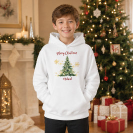 Suéter de Natal Personalizado para Meninos Árvore