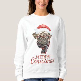 Suéter de Natal Pug