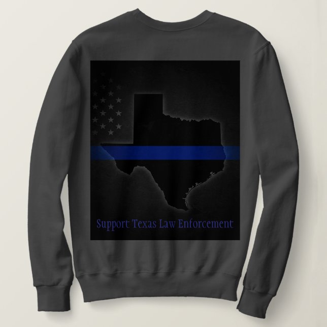 Suéter de Polícia do Texas (Verso do Design)
