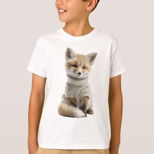 Suéter de Tricô Aconchegante Fox Kids (Frente)