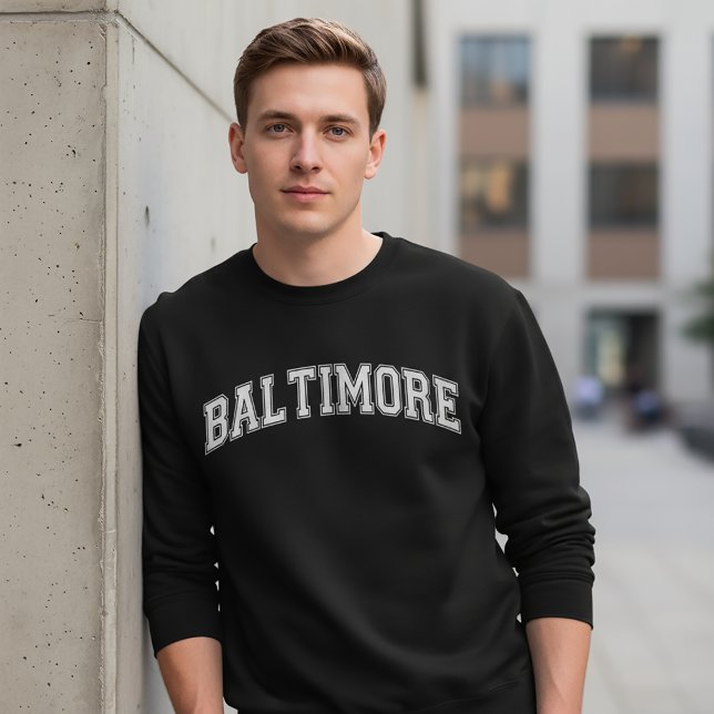 Suéter Estilo Universidade de BALTIMORE América Fa (Criador carregado)