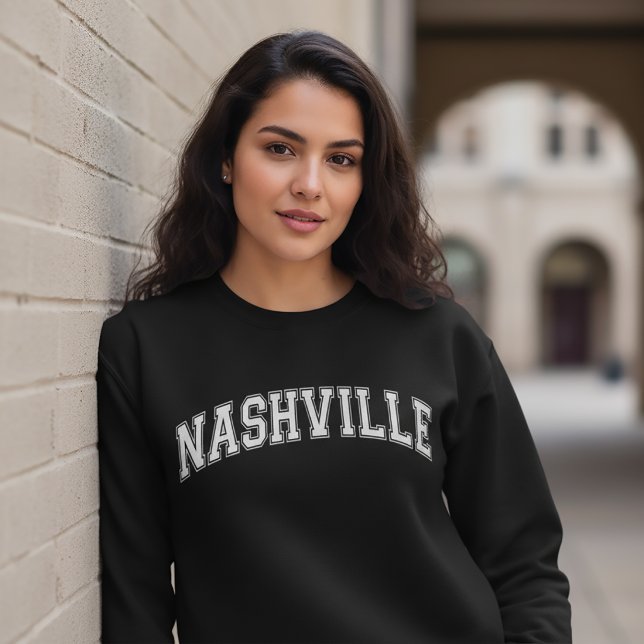Suéter Estilo Universidade de NASHVILLE América Fa (Criador carregado)