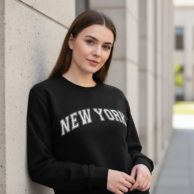 Suéter estilo Universidade de NOVA YORK Faculdade  (Criador carregado)