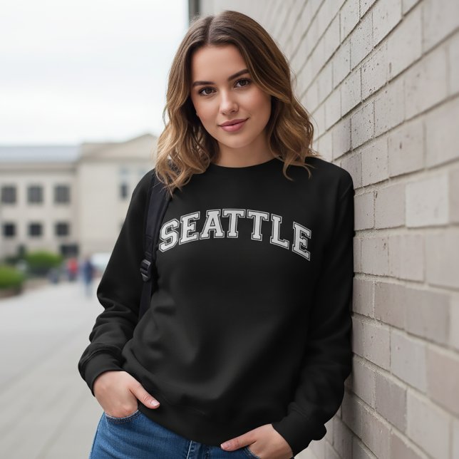 Suéter estilo universidade de SEATTLE América facu (Criador carregado)