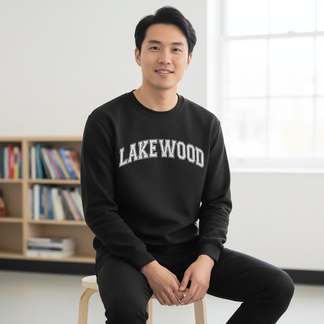 Suéter estilo universitário LAKEWOOD América Facul (Criador carregado)