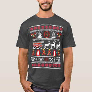 Suéter Feio De Natal Bombeiro Bombeiro Fogo De