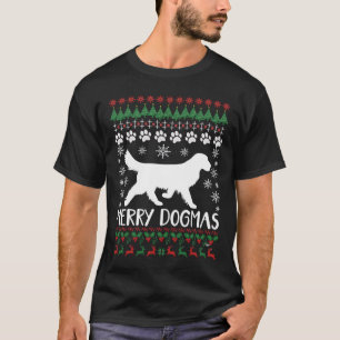 Suéter Feio de Natal com Cachorro e Floco de Neve