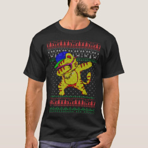 Suéter feio de Natal Dabbing Dance cat
