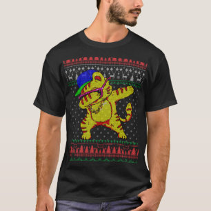 Suéter feio de Natal Dabbing Dance cat