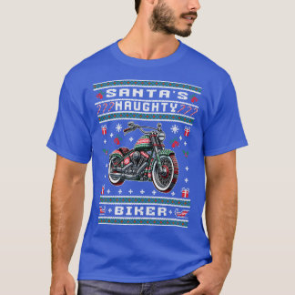 Suéter Feio de Natal de Motociclista Malvado
