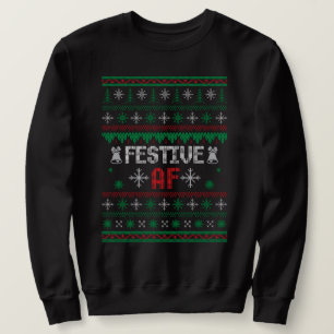 Suéter feio de natal FESTIVE AF