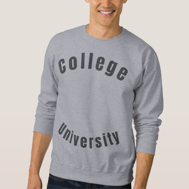 Suéter universitário masculino (Frente)